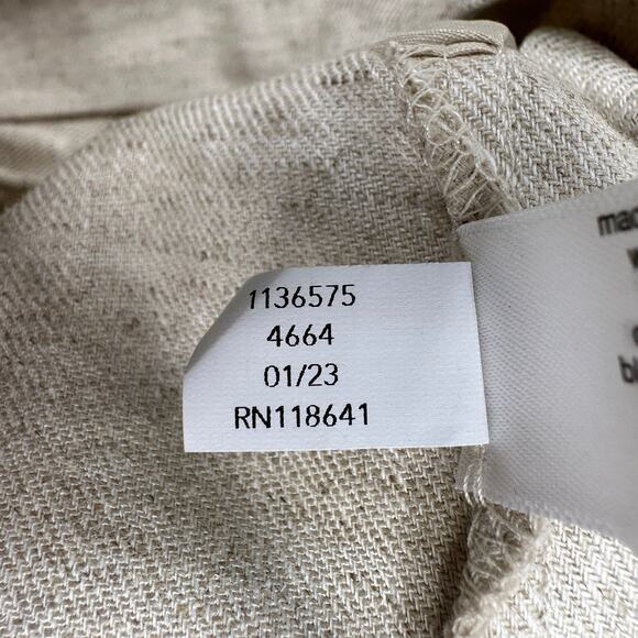 Lane Bryant Soft Linen Blend City Shorts WMNS 22 Tan High-Rise Pleated Neutrals - Picture 8 of 10